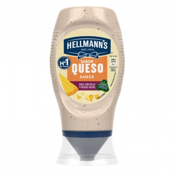 Salsa sabor queso Hellmann's sin gluten envase 250 ml.