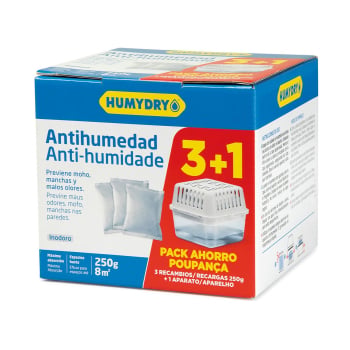 Antihumedad neutro recambios Humydry 3 unidades de 250 g. 3 x 250 g