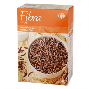 Cereales sticks Fibra Carrefour 500 g.