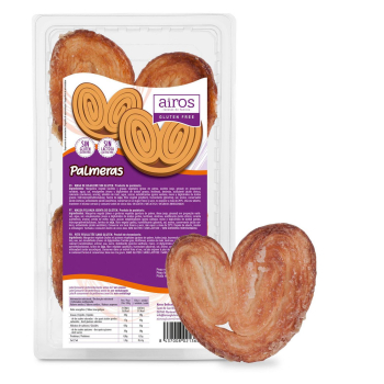 Palmera Airos sin gluten y sin lactosa 120 g.