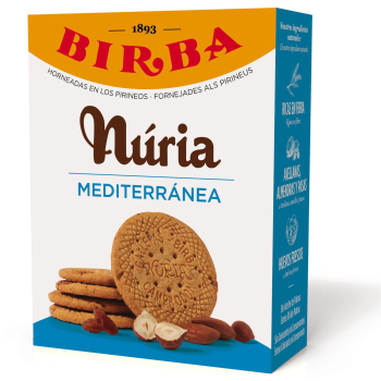 Galletas con avellanas, almendras y pasas Mediterránea Nuria 420 g.