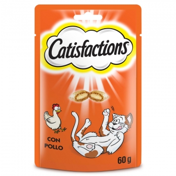 Snacks de pollo para gatos Catisfactions 60 g.