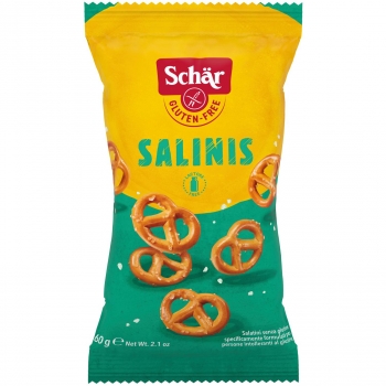 Salinis pretzel Schär sin gluten y sin lactosa 60 g.