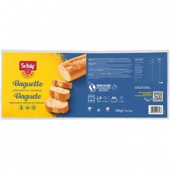 Baguette Schär sin gluten y sin lactosa 350 g.