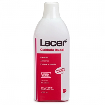 Enjuague bucal formula avanzada Lacer 1000 ml.