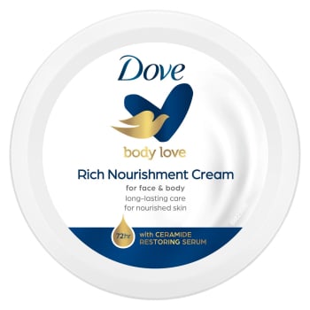 Crema para manos, cara y cuerpo nutrición intensa Dove 150 ml.