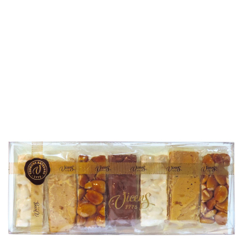 Surtido de turrones Vicens 7 unidades de 35 g. 7 x 35 g
