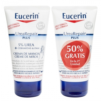 Crema de manos Urea Repair Plus Eucerin pack de 2 unidades de 75 ml.