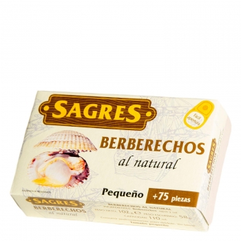 Berberechos al natural Sagres 58 g.