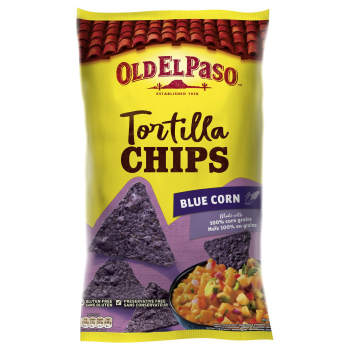 Nachos de maíz azul Old El Paso sin gluten 150 g.