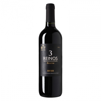 Vino D.O. Ca. Rioja tinto reserva 3 Reinos 75 cl.