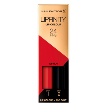 Barra de labios líquida permanente 24h nº 120 Hot LipFinity Max Factor 1 ud.