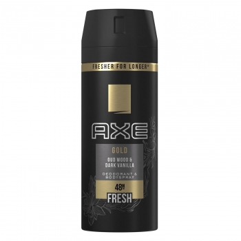 Desodorante en spray Fresh Gold Axe 150 ml.
