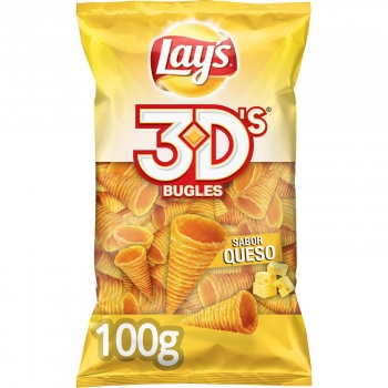 Conos de maíz sabor queso Lay's 3D's 100 g.