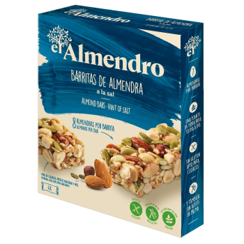 Barritas de almendras a la sal El Almendro sin gluten 84 g.