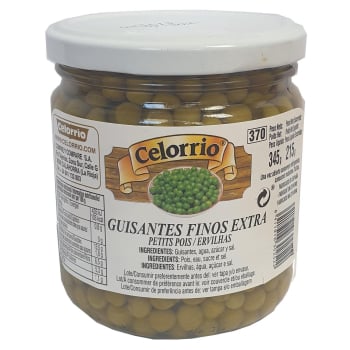 Guisantes finos extra Celorrio 215 g.
