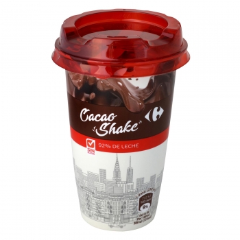 Batido de cacao shake Carrefour 250 ml.
