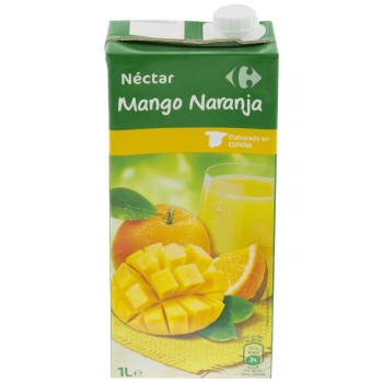 Néctar de mango y naranja Carrefour brik 1 l.