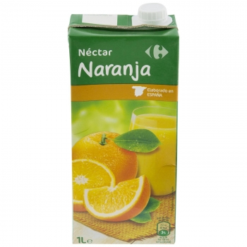 Néctar de naranja Carrefour brik 1 l.