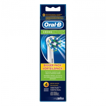 Recambio cepillo dental eléctrico Cross Action Oral-B 4 ud.