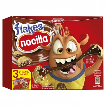 Galletas con cereales y chocolate Nocilla 105 g.
