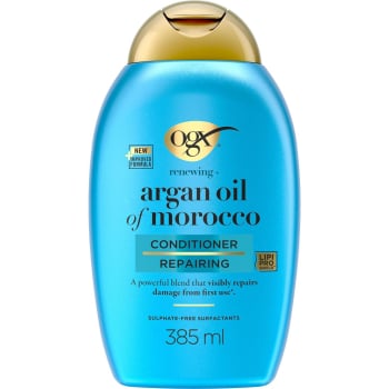 Acondicionador aceite de argán de Marruecos para cabellos secos y dañados OGX 385 ml.