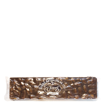 Turrón de chocolate con leche y almendras Vicens 300 g.