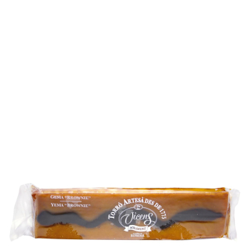 Turrón de yema tostada con brownie Vicens 300 g.