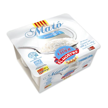 Queso fresco Mató El Nostre pack de 4 unidades de 100 g. 4 x 100 g