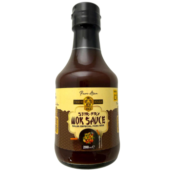 Salsa especial para wok Tiger Khan botella 200 ml.