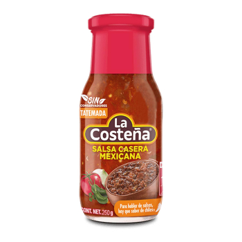 Salsa mexicana casera La Costeña botella 250 g.