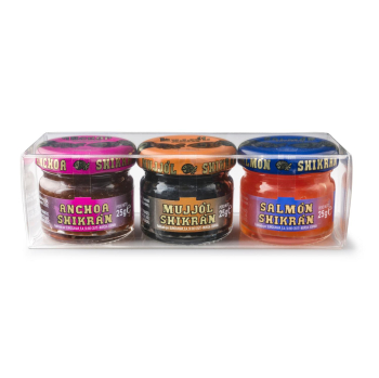 Pack salmón, anchoa y mujjol Eurocaviar 3 ud.