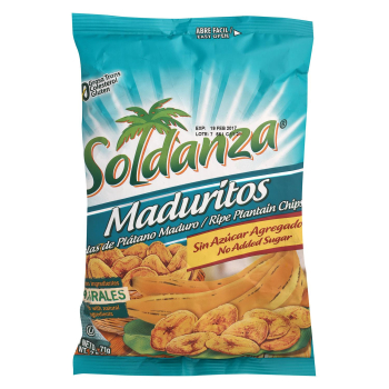 Snack de plátano sin azúcar añadido Soldanza 71 g.