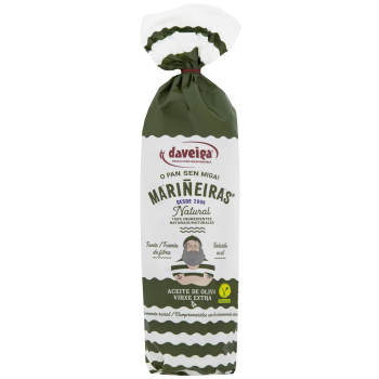 Galletas marineras con aceite de oliva virgen extra sin azúcar añadido Daveiga 200 g.