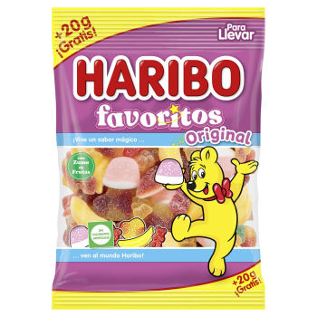 Caramelos de goma surtidos azúcar Haribo Favoritos 90 g.