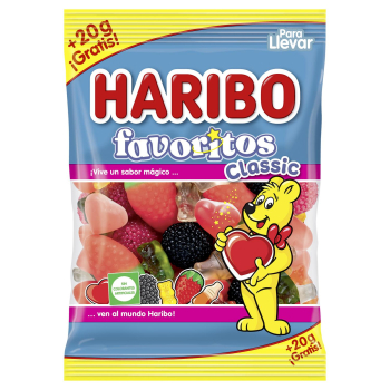 Caramelos de goma surtidos Haribo Classic 90 g.