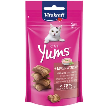 Bocaditos de carne de pate hígado para gato Vitakraft Yums 40 g.