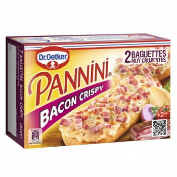 Pannini bacon crispy Dr. Oetker 250 g.