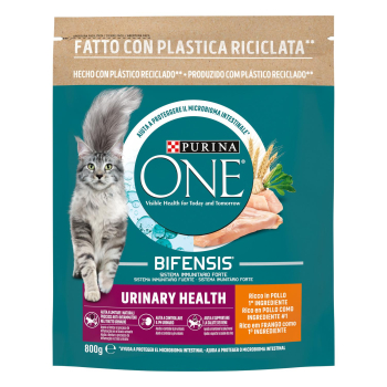Pienso de pollo para gatos control urinario Purina One 800 g