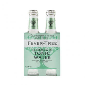 Tónica Fever Tree Elderflower pack de 4 botellas de 20 cl.