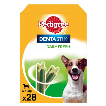 Snacks dental para perros pequeños Pedigree Dentastix Fresh pack de 28 unidades