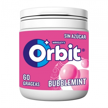 Chicles bubblemint Orbit sin azúcar 84 g.