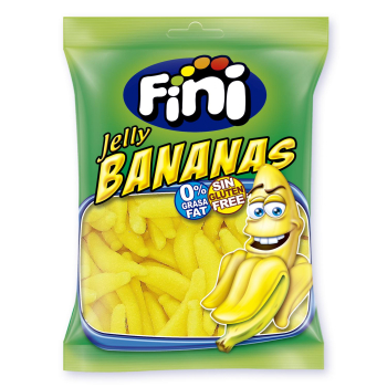 Caramelos de goma jelly bananas Fini sin gluten 100 g.