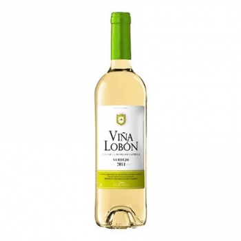 Vino de la Tierra de Castilla blanco verdejo Viña Lobón 75 cl.