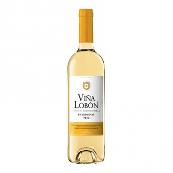 Vino de la Tierra de Castilla blanco chardonnay Viña Lobón 75 cl.
