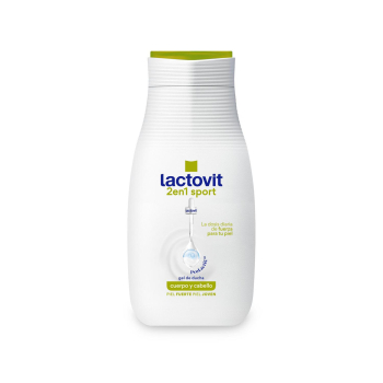 Gel de ducha Sport 2 en 1 Lactovit 250 ml.
