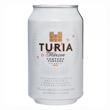 Cerveza Turia Märzen de Valencia tostada lata 33 cl.