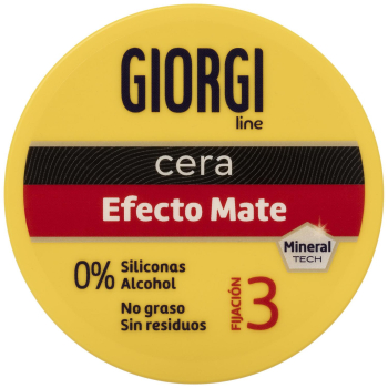 Cera para el pelo ​extrafuerte acabado efecto mate Fijación y Textura Giorgi 75 ml.