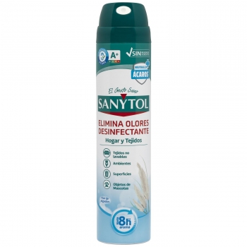 Desinfectante en spray hogar y tejidos Sanytol 300 ml.