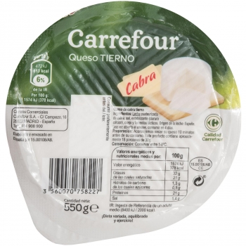 Queso de cabra tierno mini Carrefour 550 g